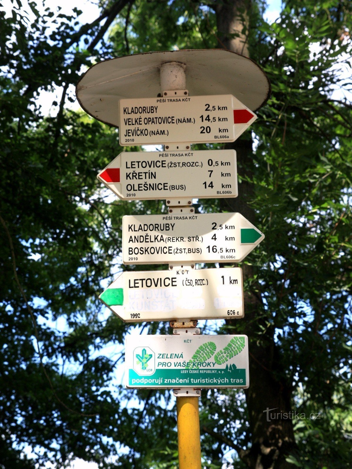 Tourist crossroads Letovice swimming pool