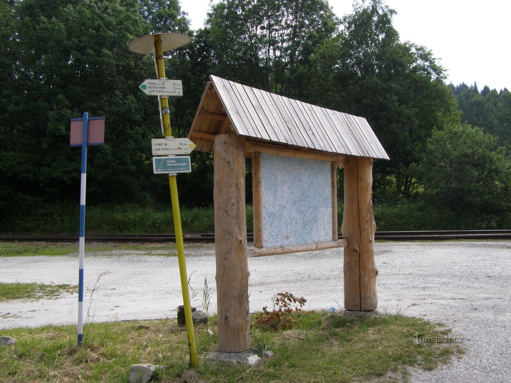 turistknudepunkt Lipová - jernbane