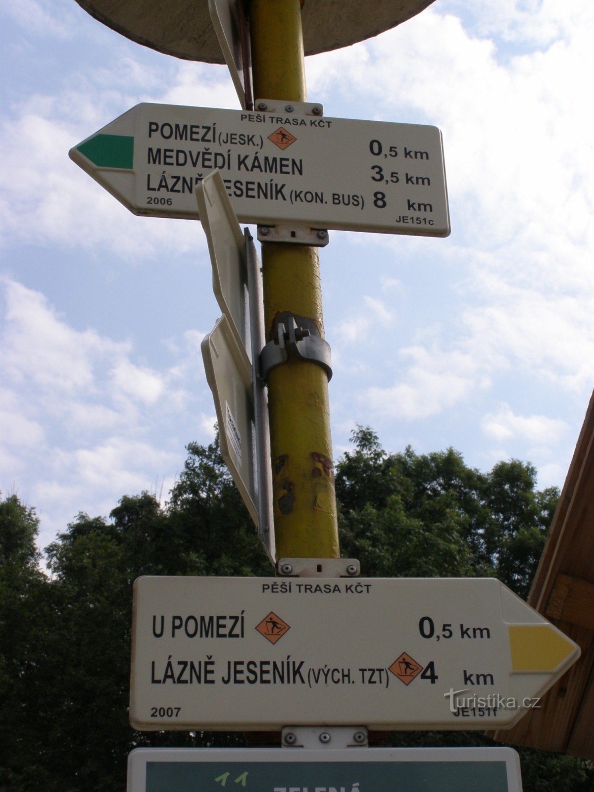toeristisch knooppunt Lipová - spoorweg