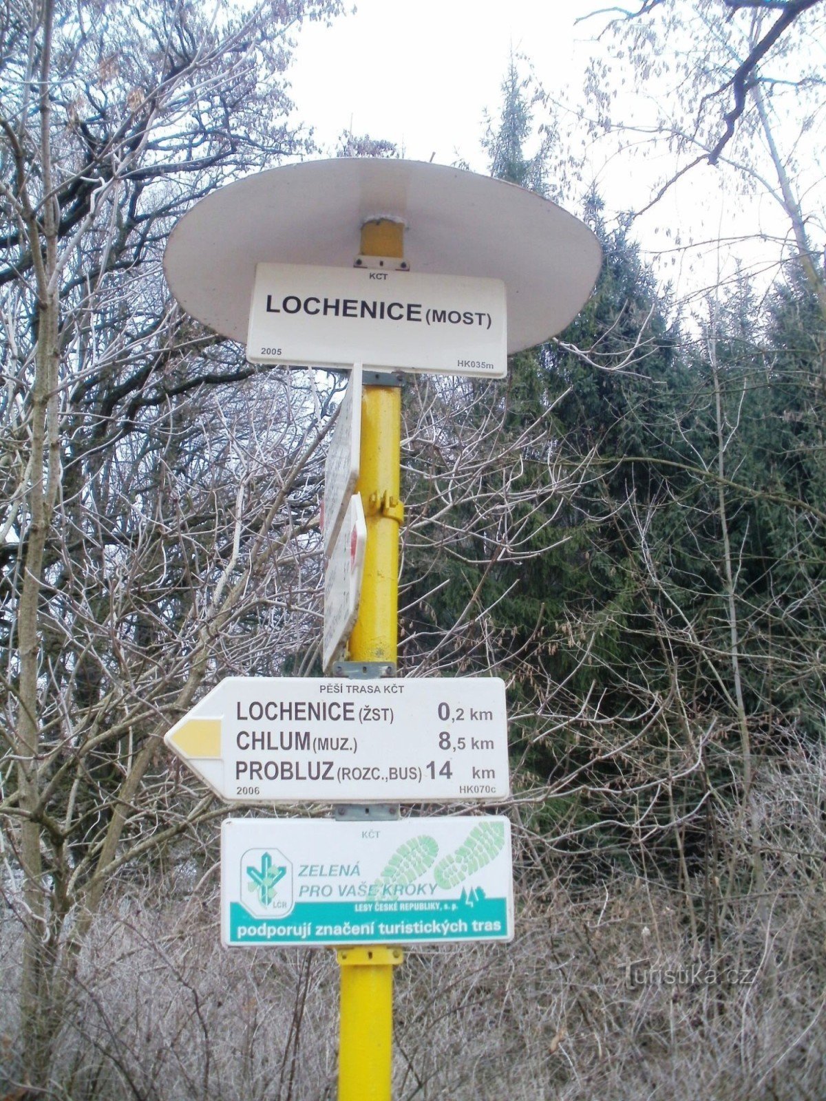 turisztikai kereszteződések Lochenice - híd