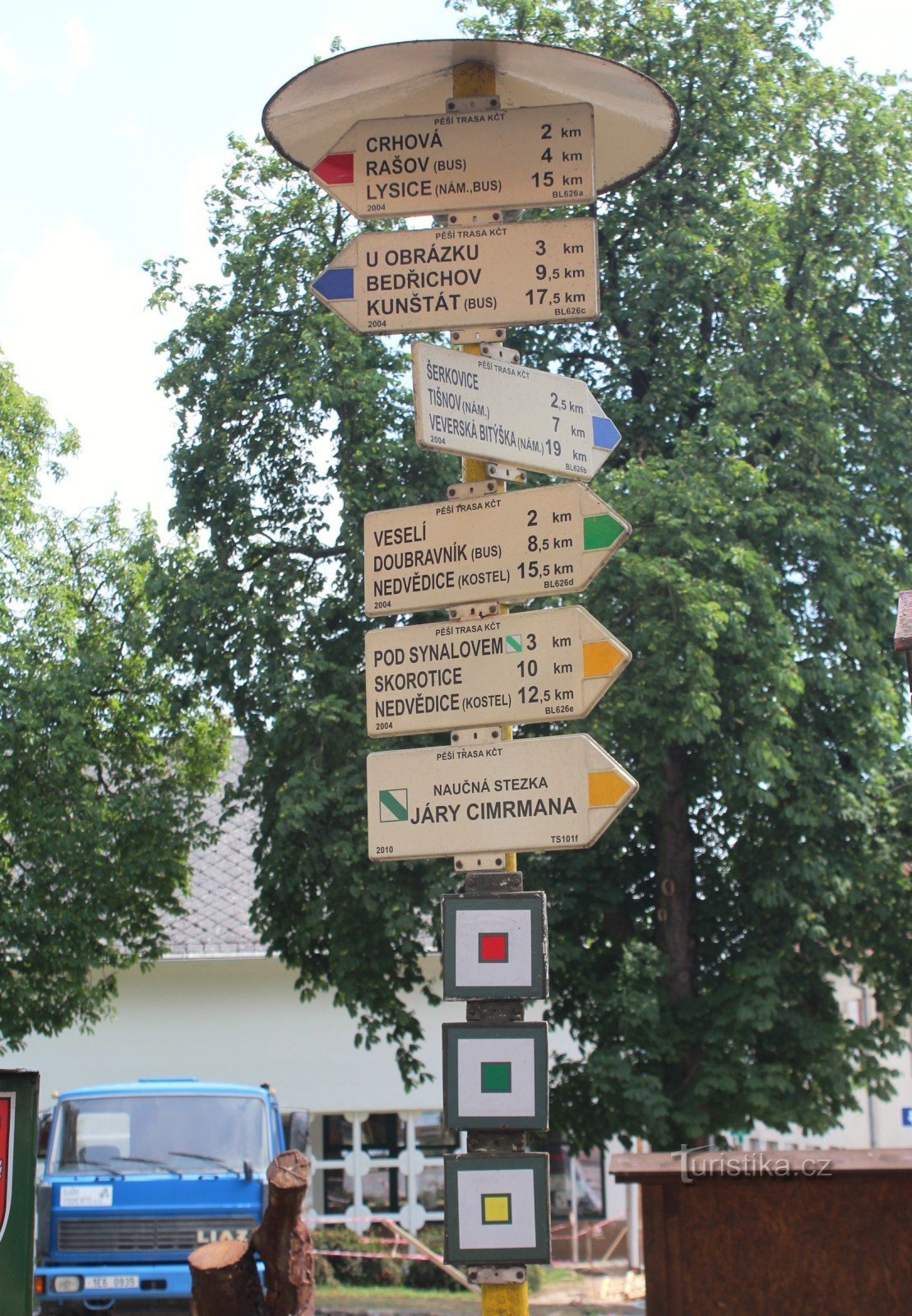 Lomnice tourist crossroads