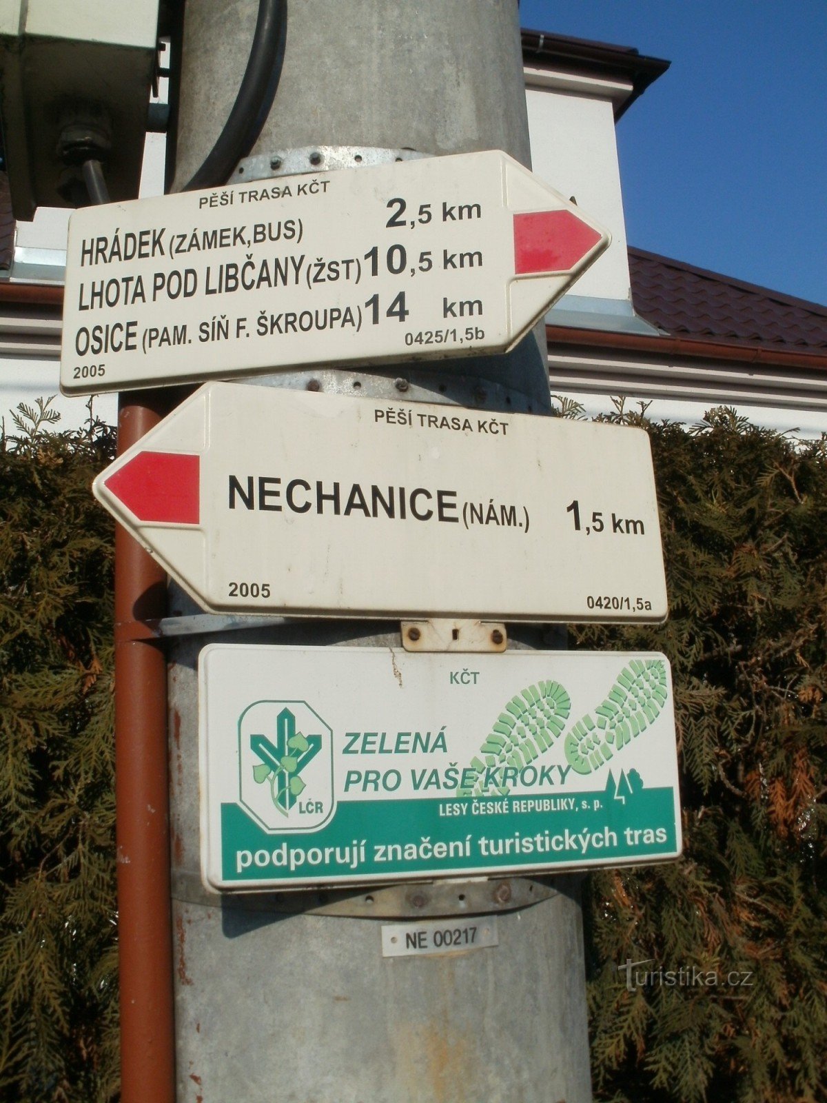 turistické rozcestí Lubno