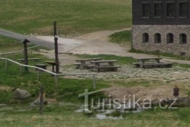 tourist crossroads Luční bouda