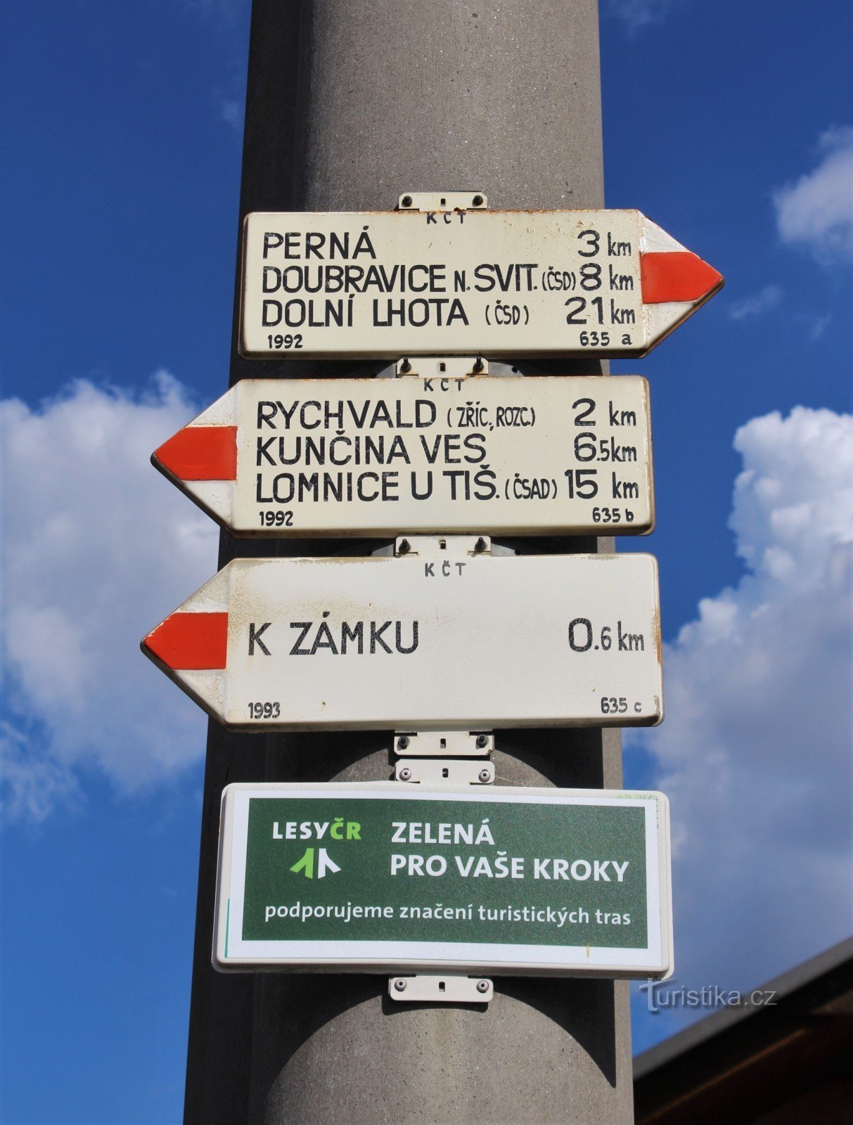 Lysice tourist crossroads