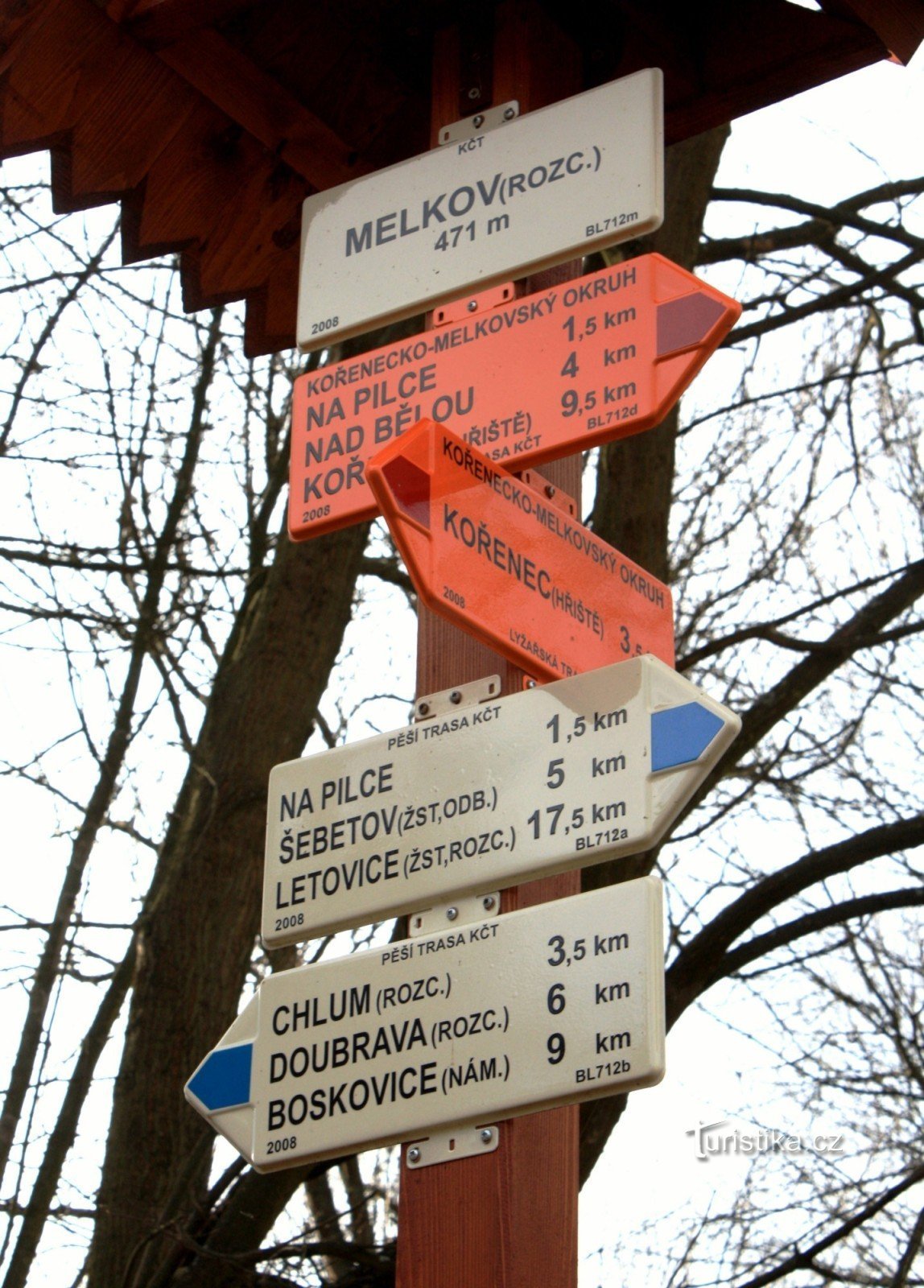 Touristenkreuzung Melkov