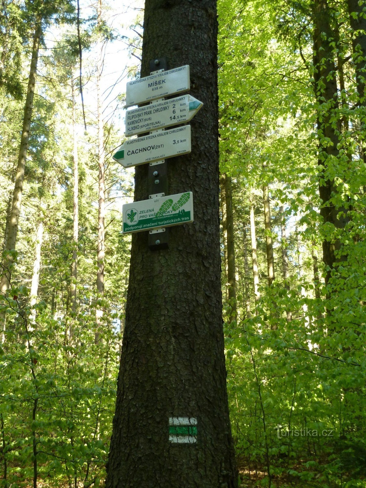 tourist crossroads Míšek