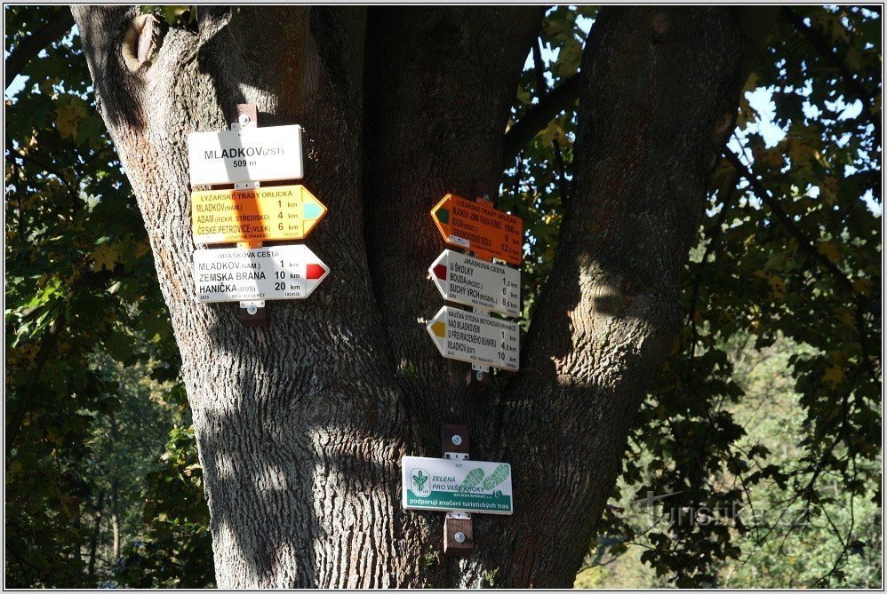 Toeristisch knooppunt Mladkov, snelweg