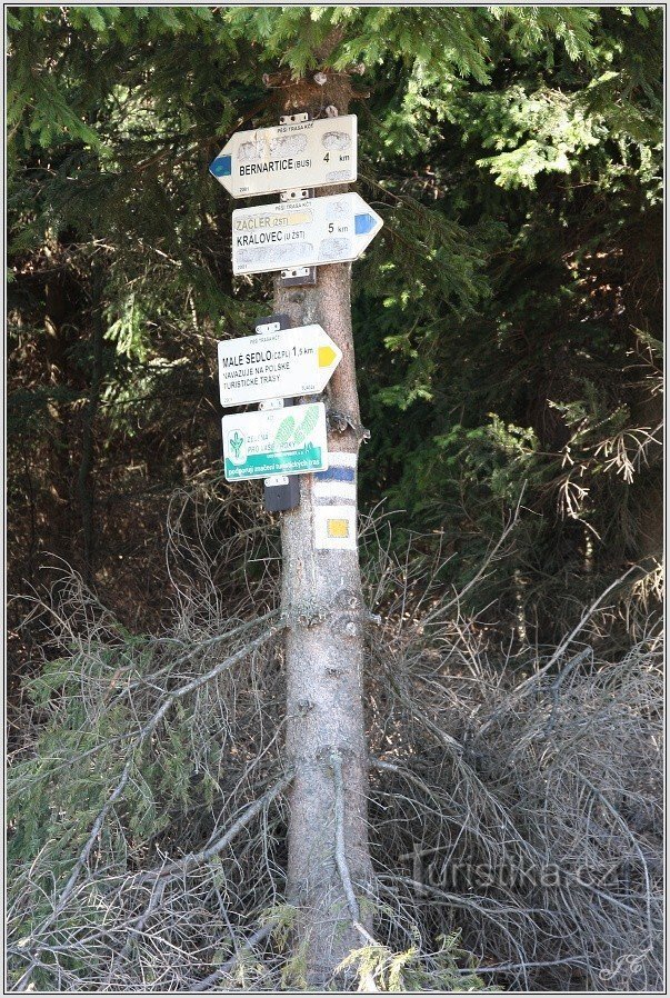 Tourist crossroads Mravenčí vrch