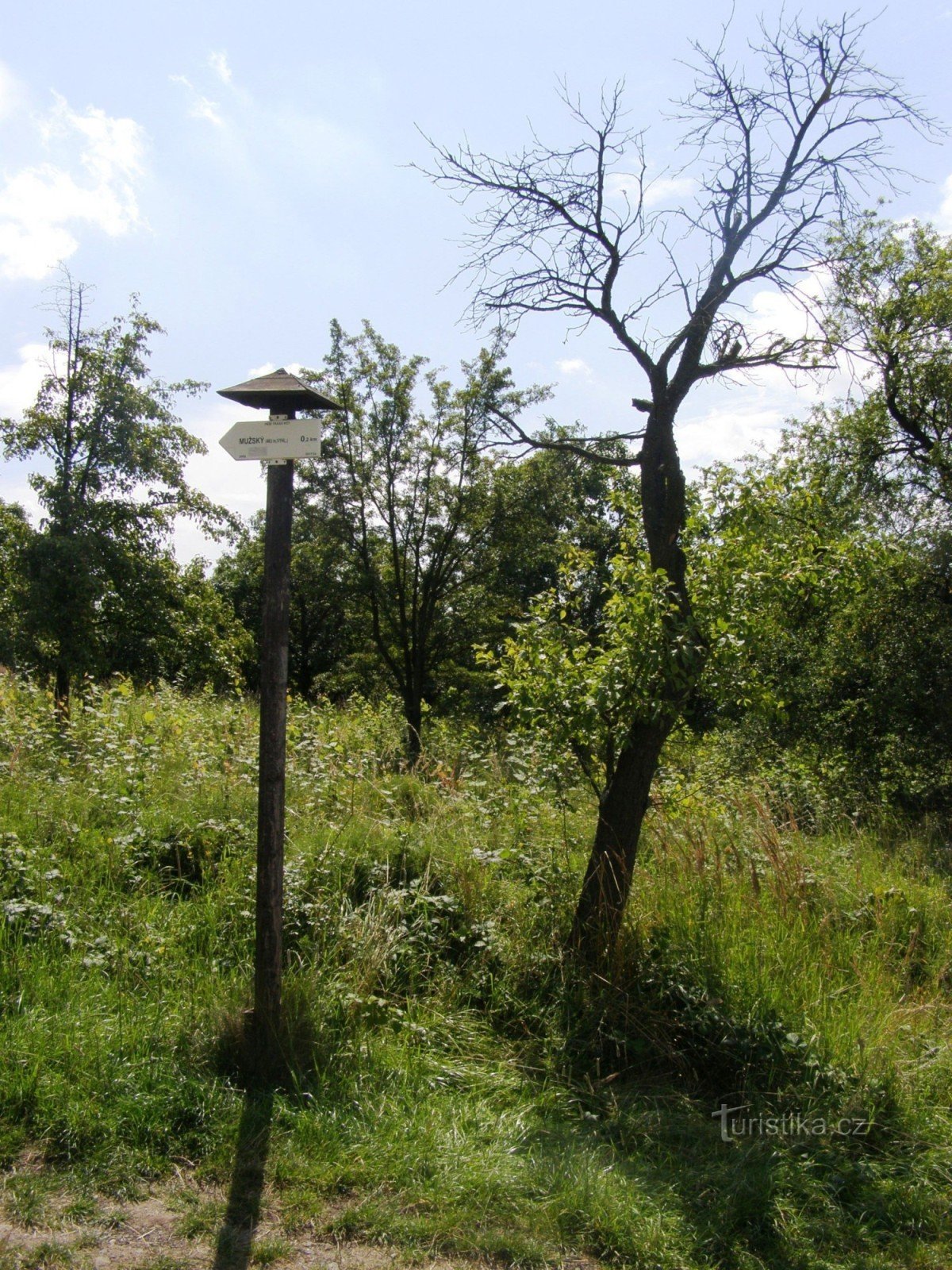 carrefour touristique Mužský, rochers