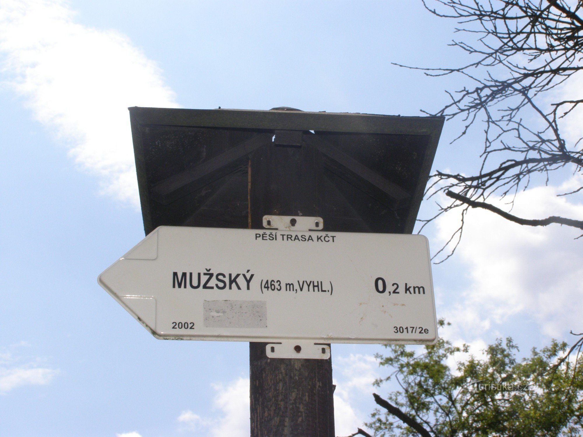 turističko raskrižje Mužský, stijene