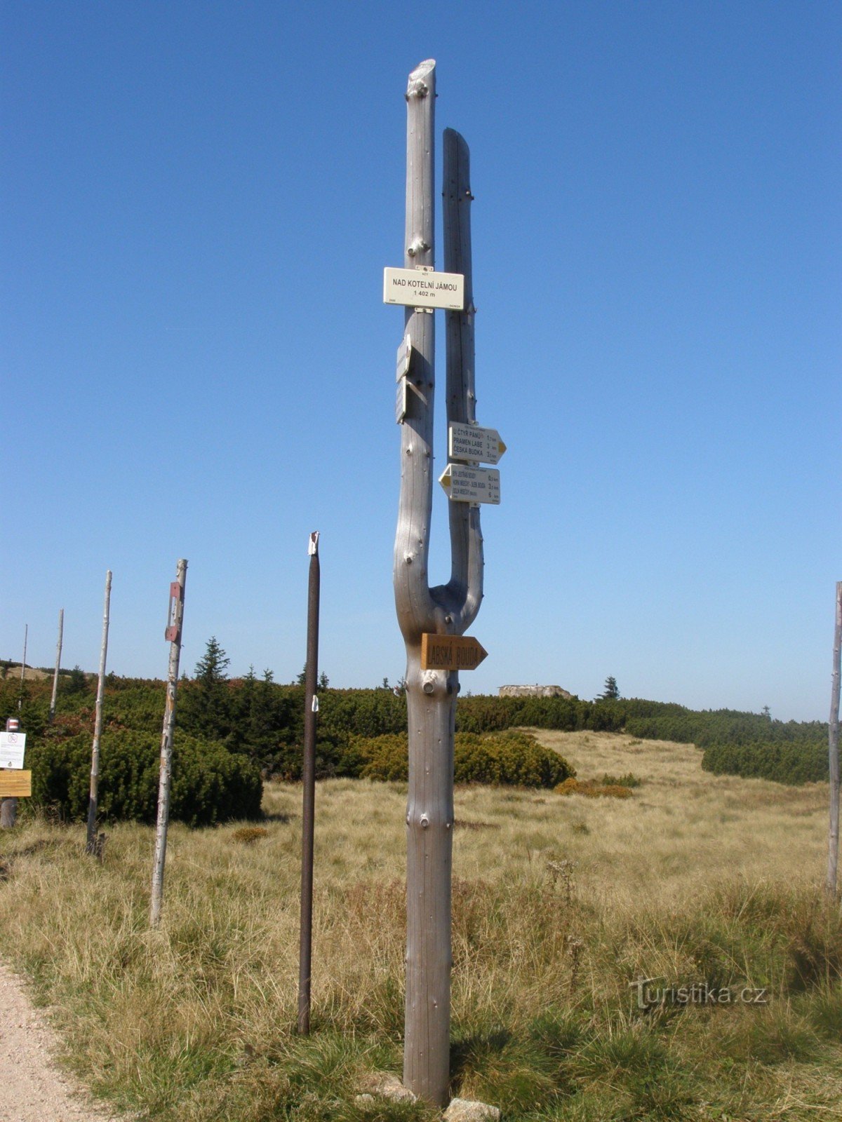 Touristenkreuzung Nad Kotelní jámá