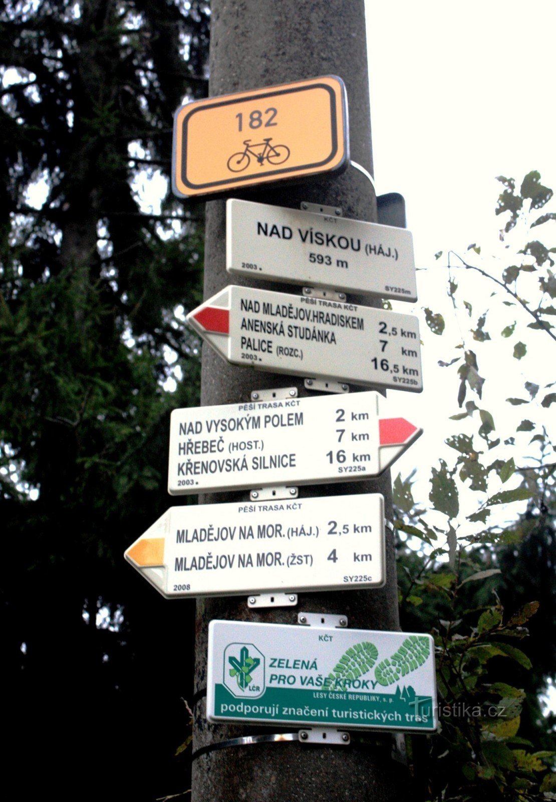 Nad Vískou 旅游十字路口