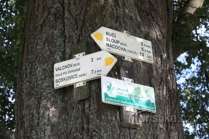 Tourist crossroads of Němčice