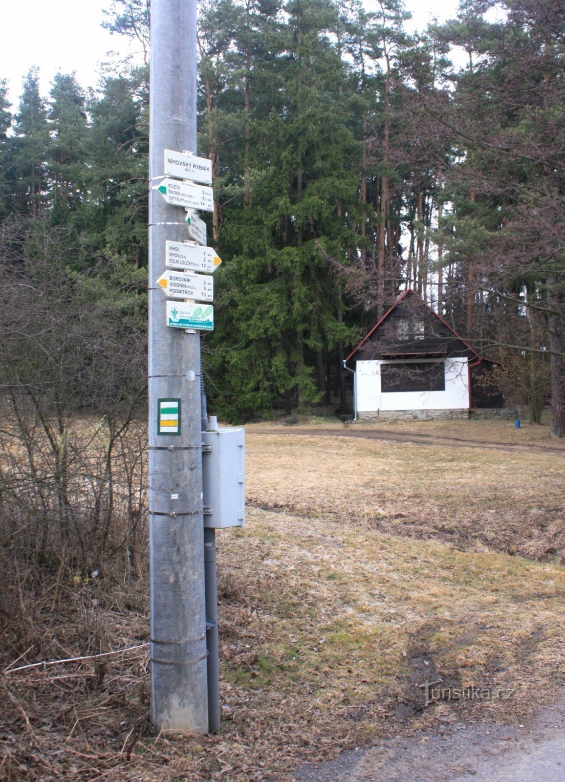 Encruzilhada turística Níhovský rybník