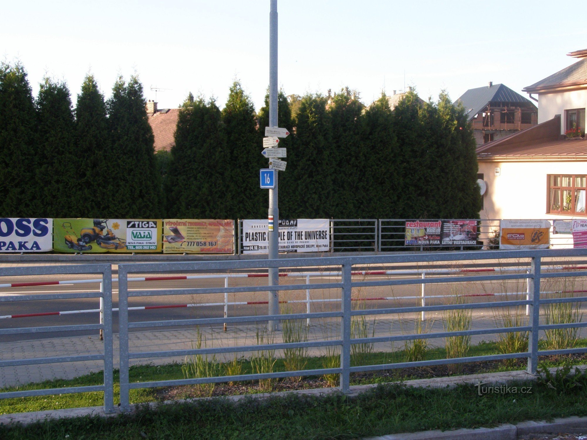 Nová Paka tourist crossroads - at the underpass