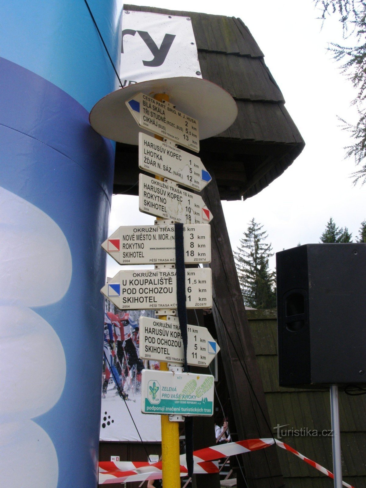 tourist crossroads Nové Město na Moravě - at the SKI area