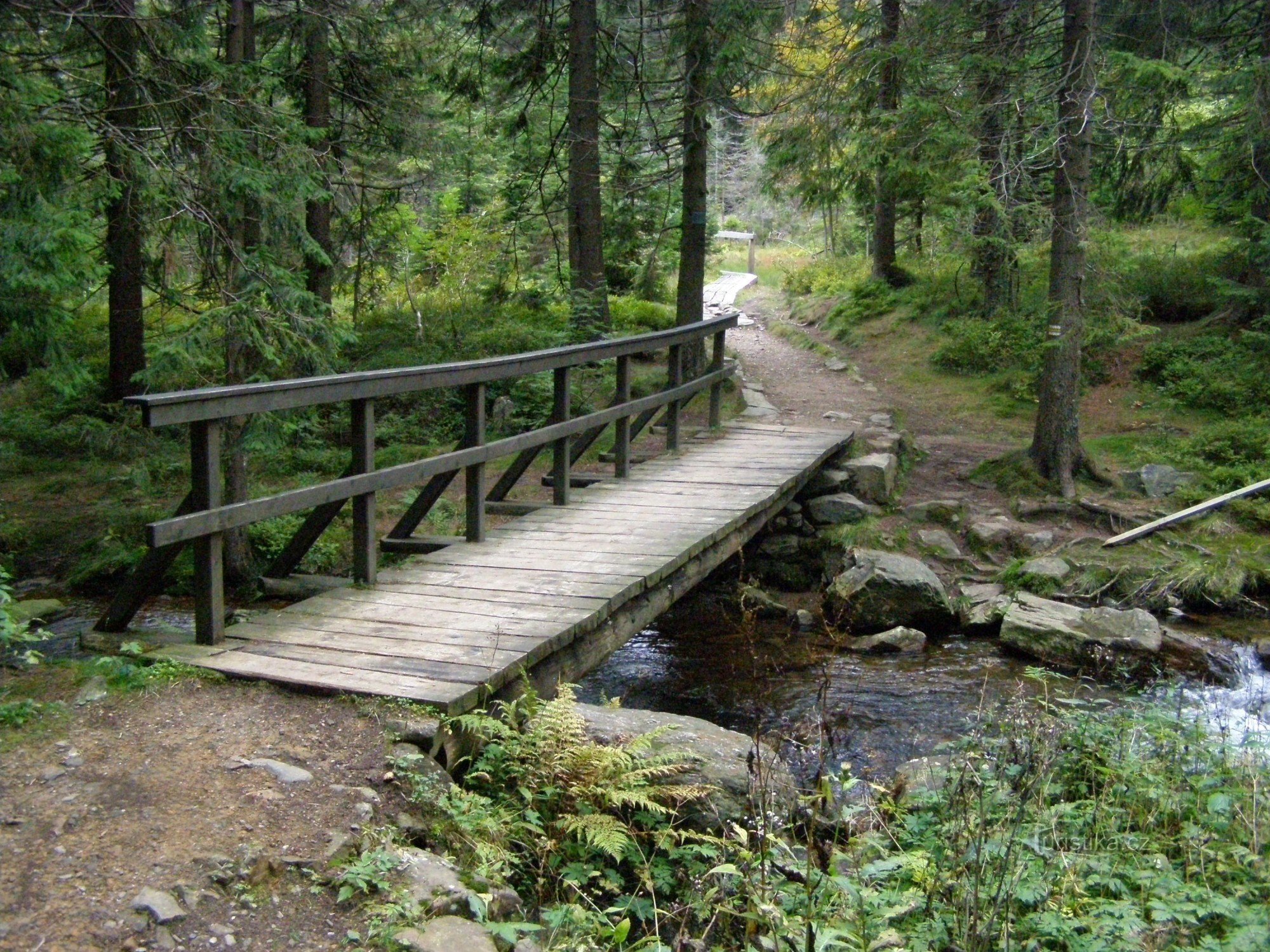 tourist crossroads Obrí důl