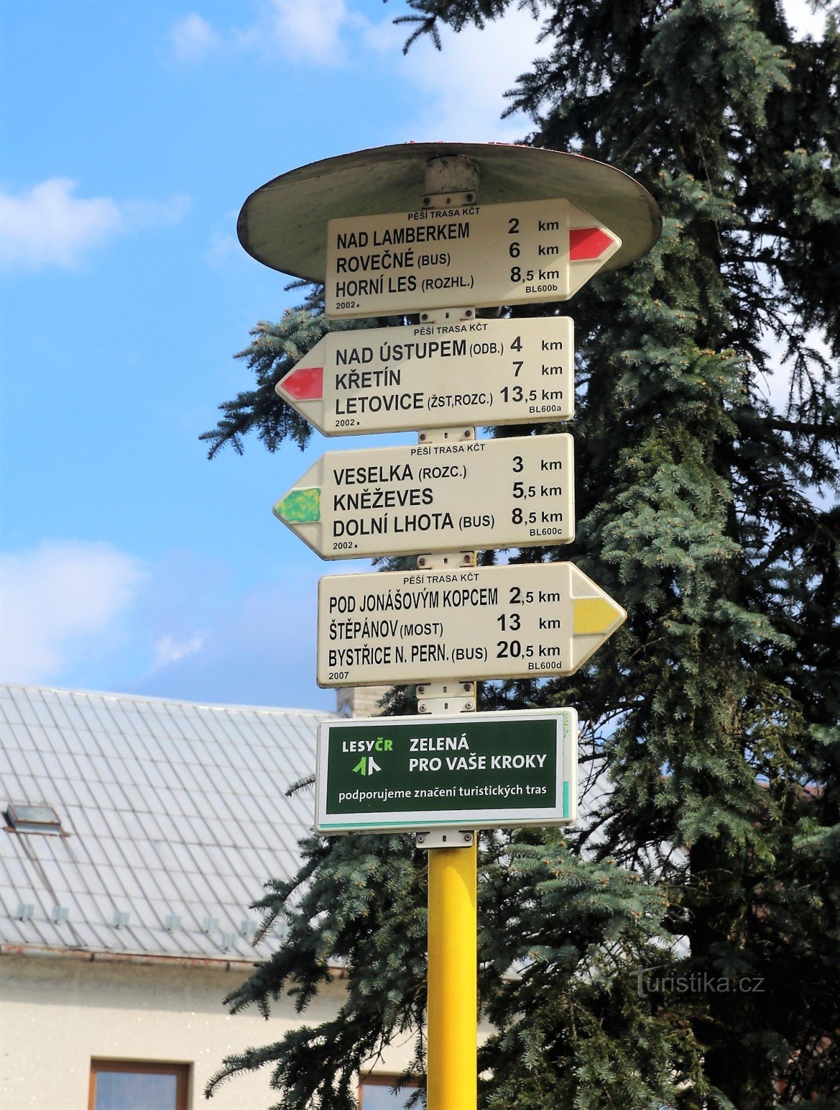 Olešnice tourist crossroads