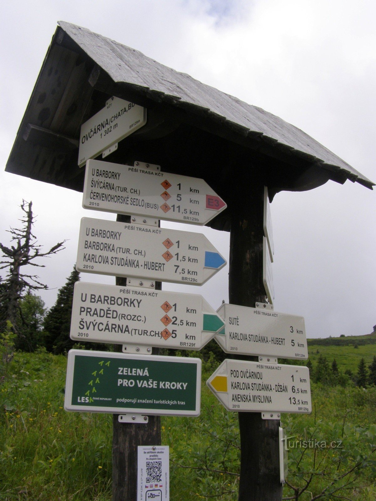 turistično križišče - Ovčárna