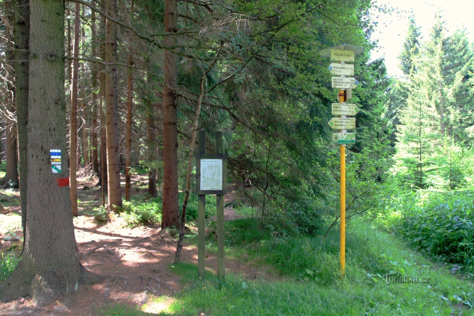 Tourist crossroads of Padrtina