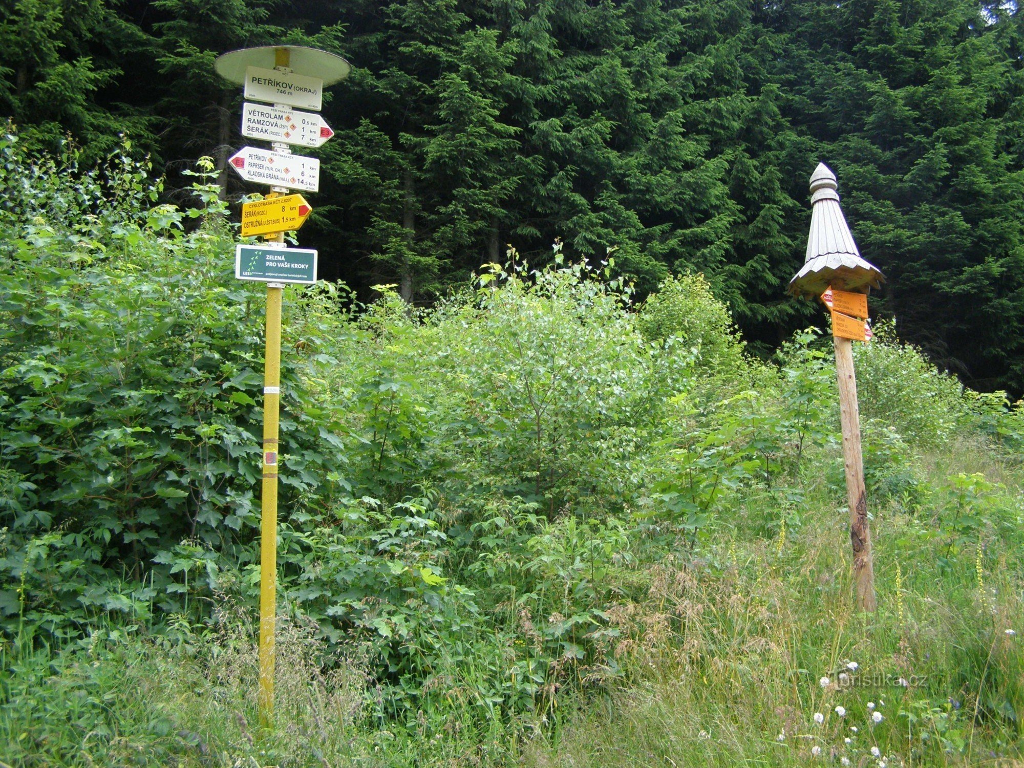 turistkorsvej Petříkov (udkanten)