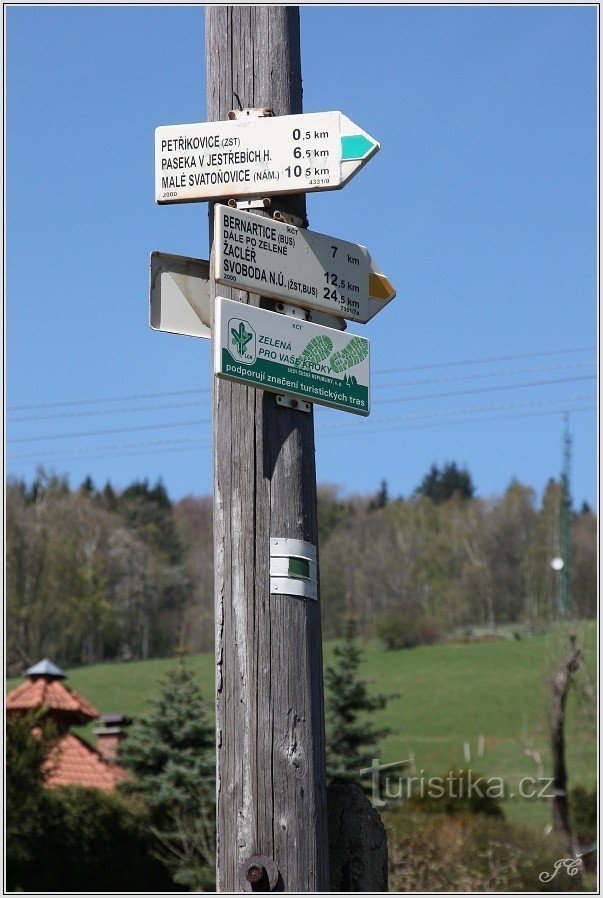 Petříkovice turističko raskrižje