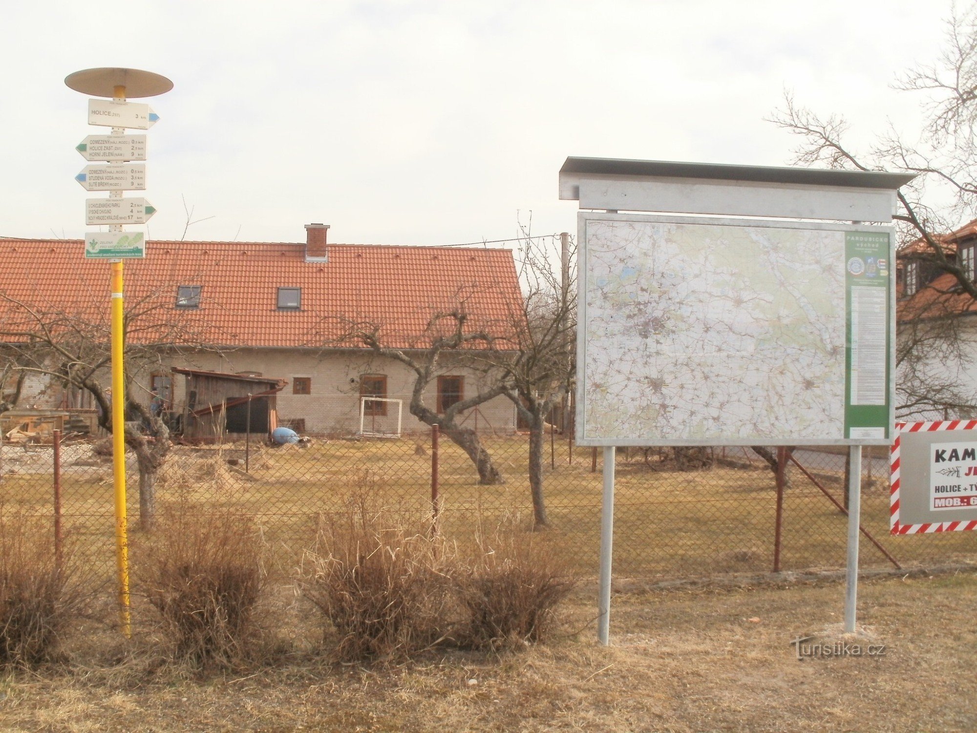 Pobežovice toeristisch kruispunt