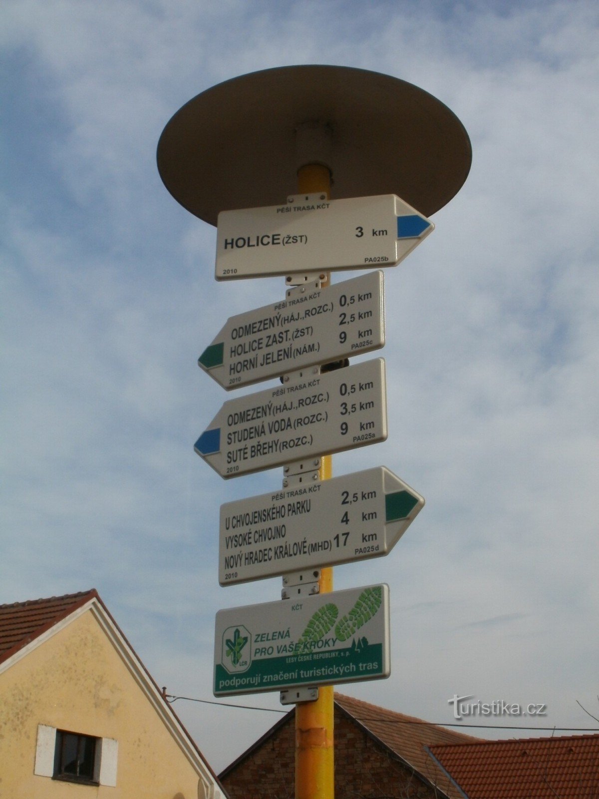 Pobežovice tourist crossroads