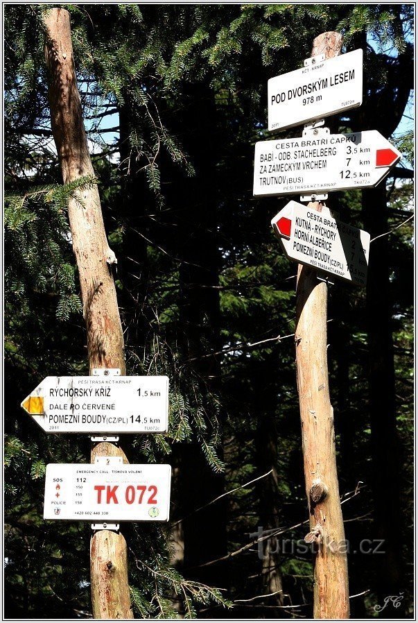 Răscruce turistică Sub Dvorský lesem