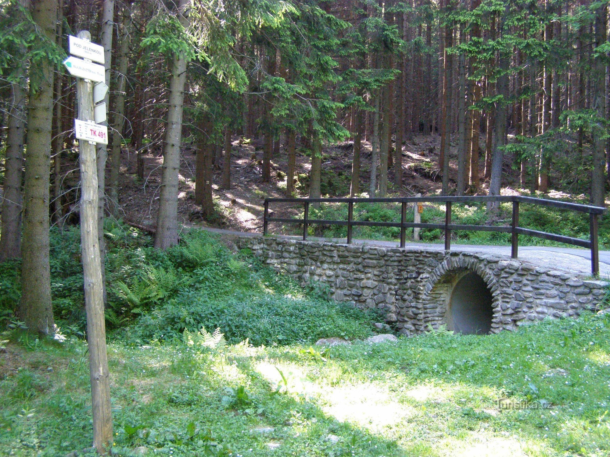 encrucijada turística Pod Jelenkou