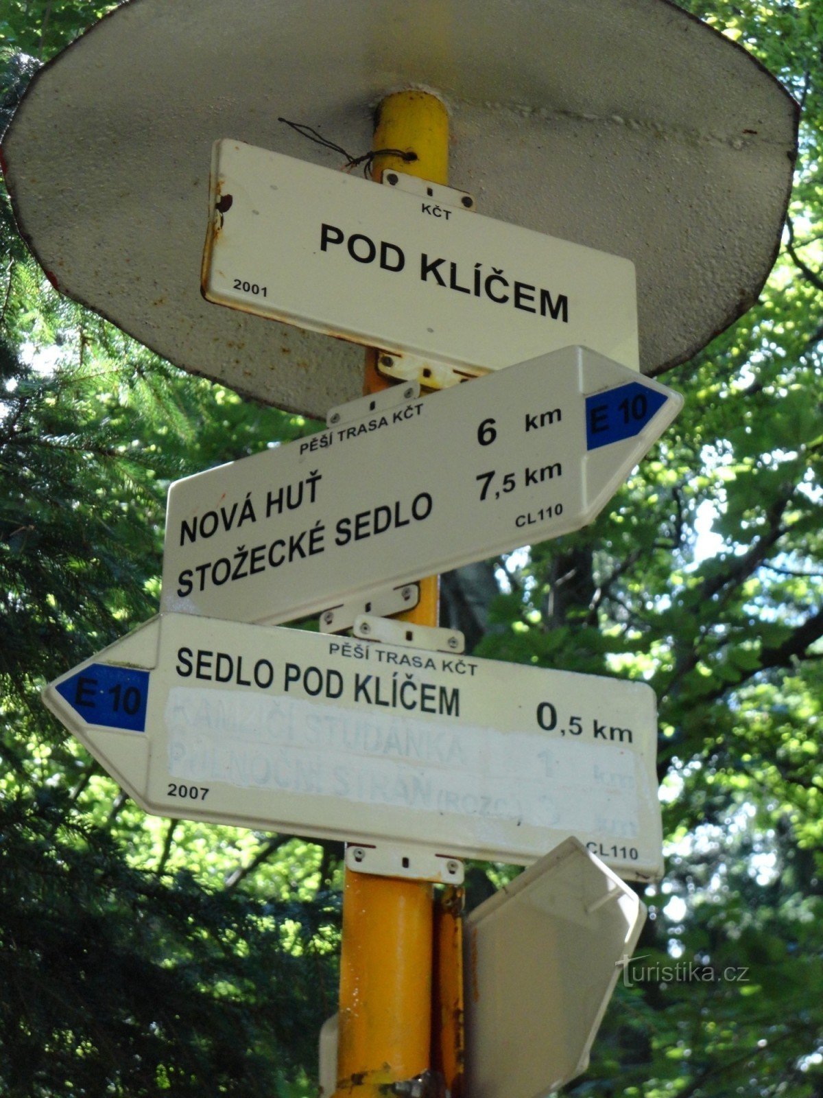 turistično križišče Pod Klícem