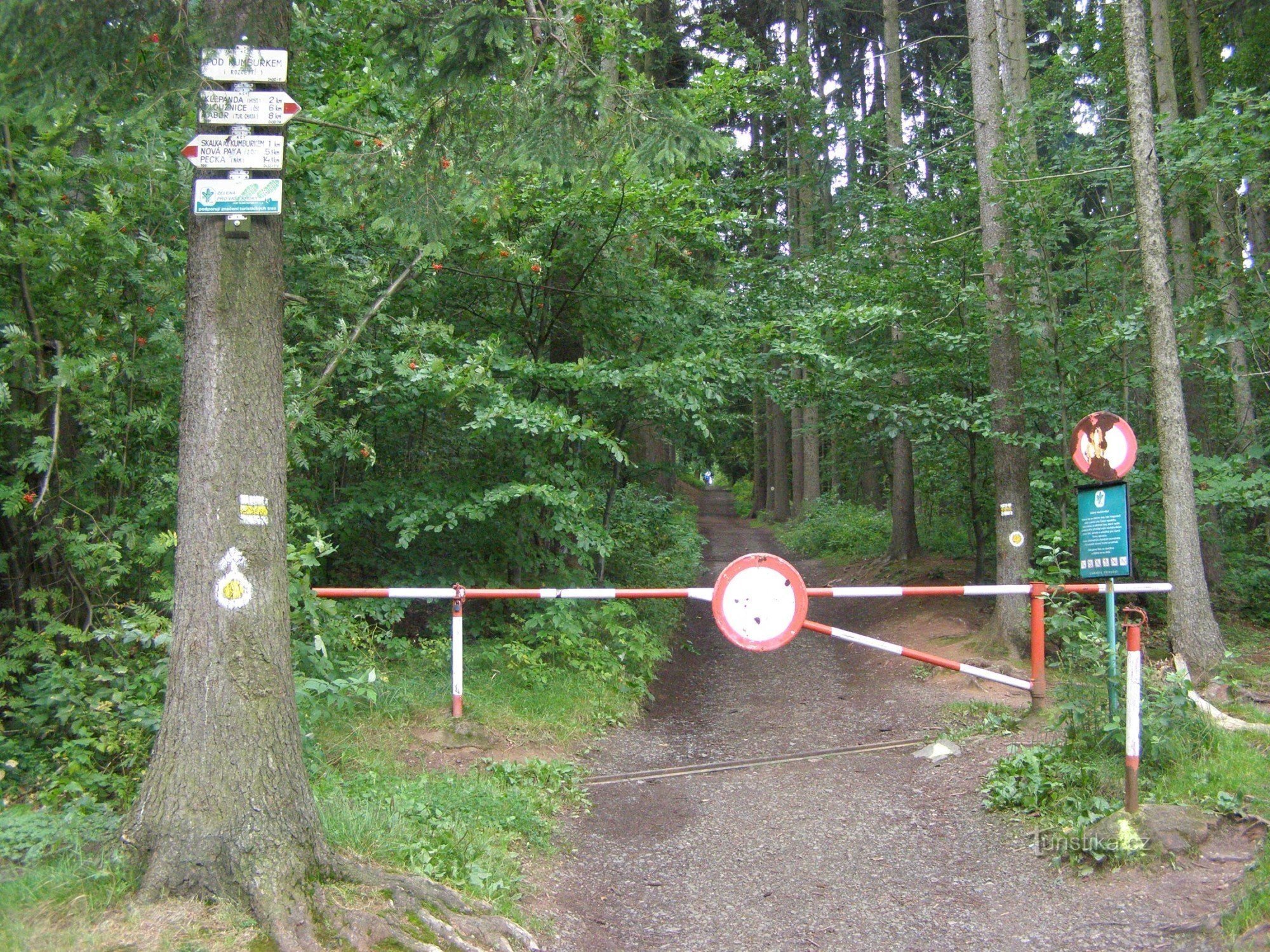 turisztikai útkereszteződés Pod Kumburkem