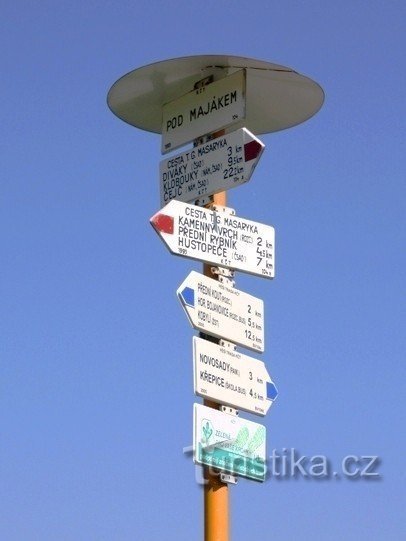 Tourist crossroads Under Majákem