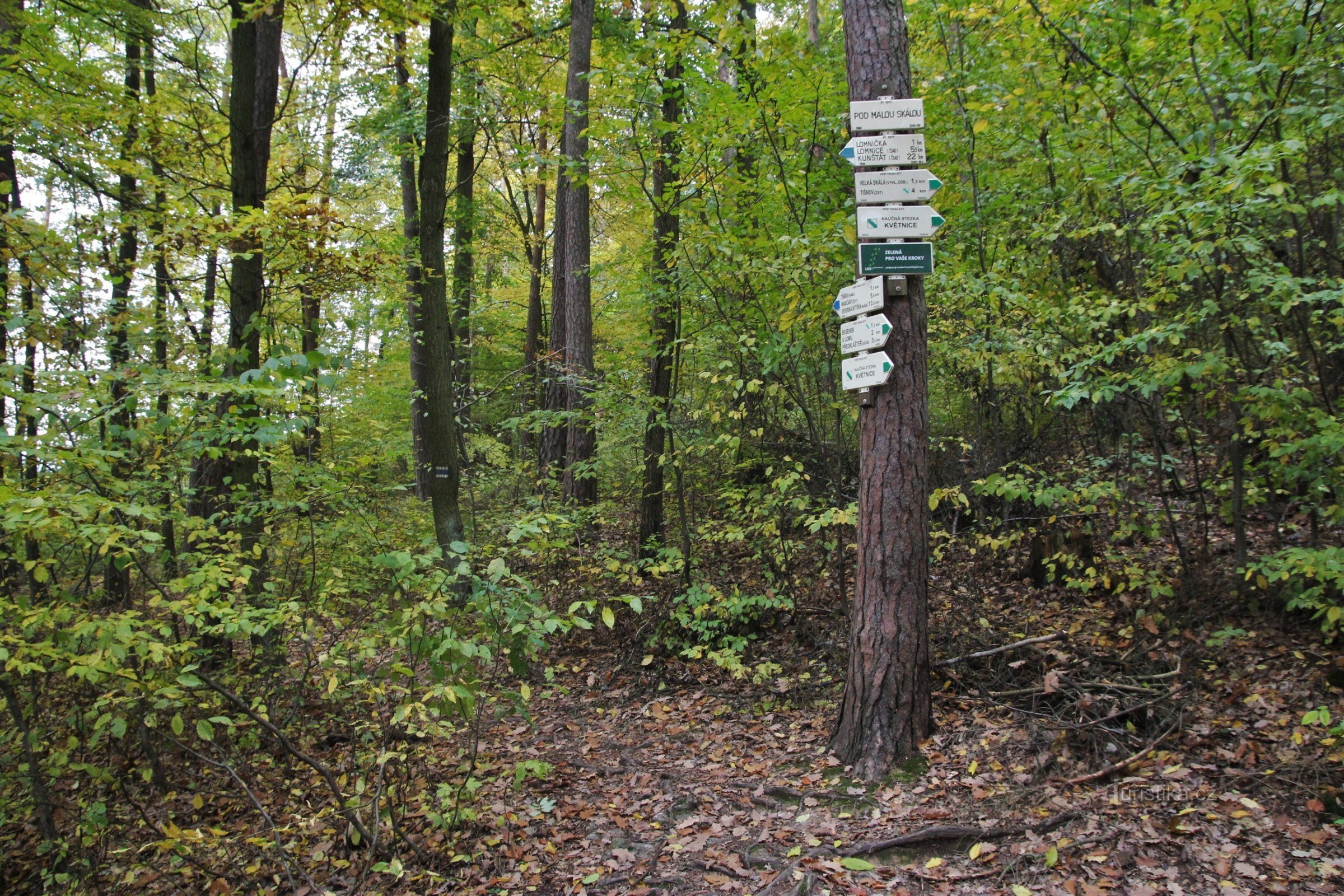 Tourist crossroads Under the Little Rock