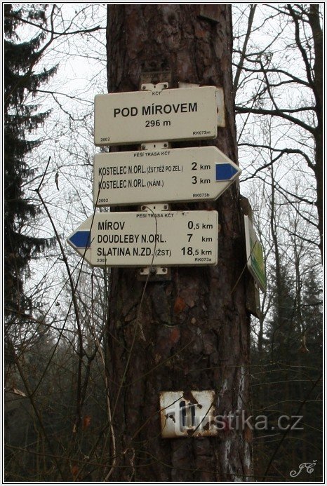 旅游十字路口 Pod Mírovem