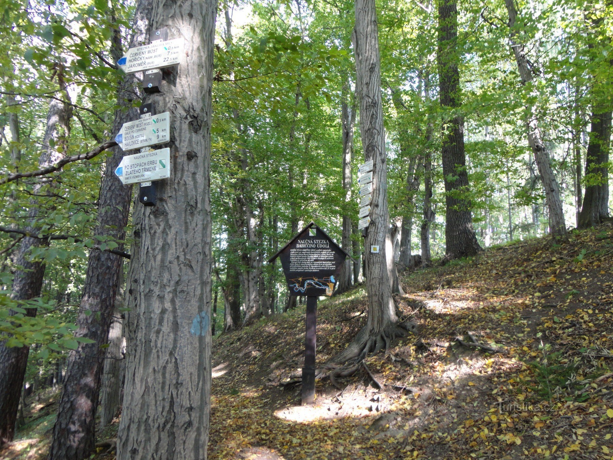 Rýzmburk 下的旅游十字路口