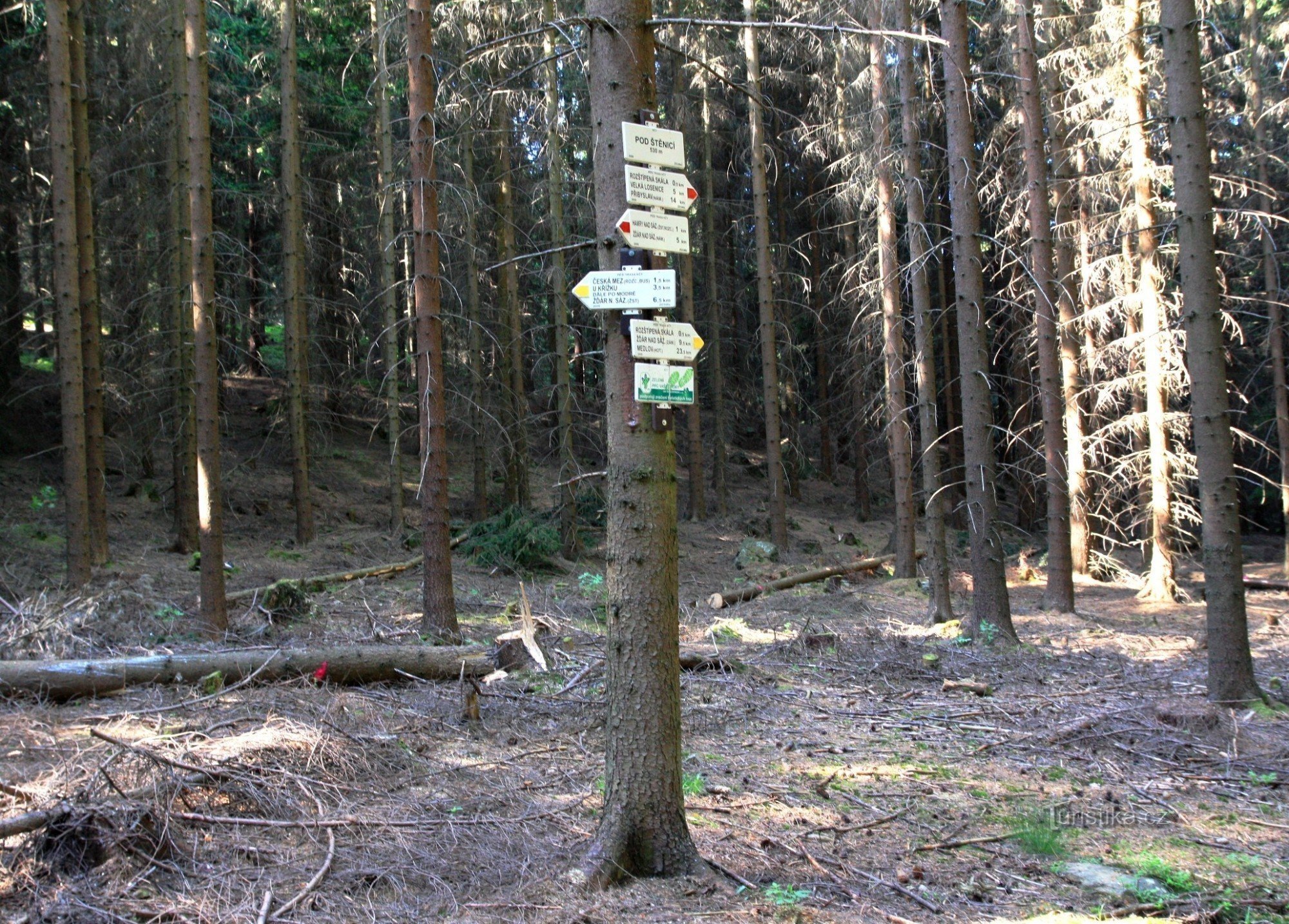 Turistvejkryds Pod Štěnicí