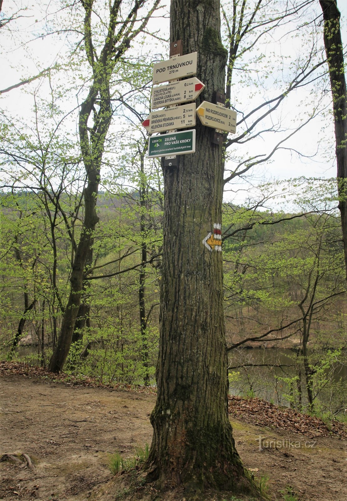 Touristenkreuzung Pod Trnůvkou