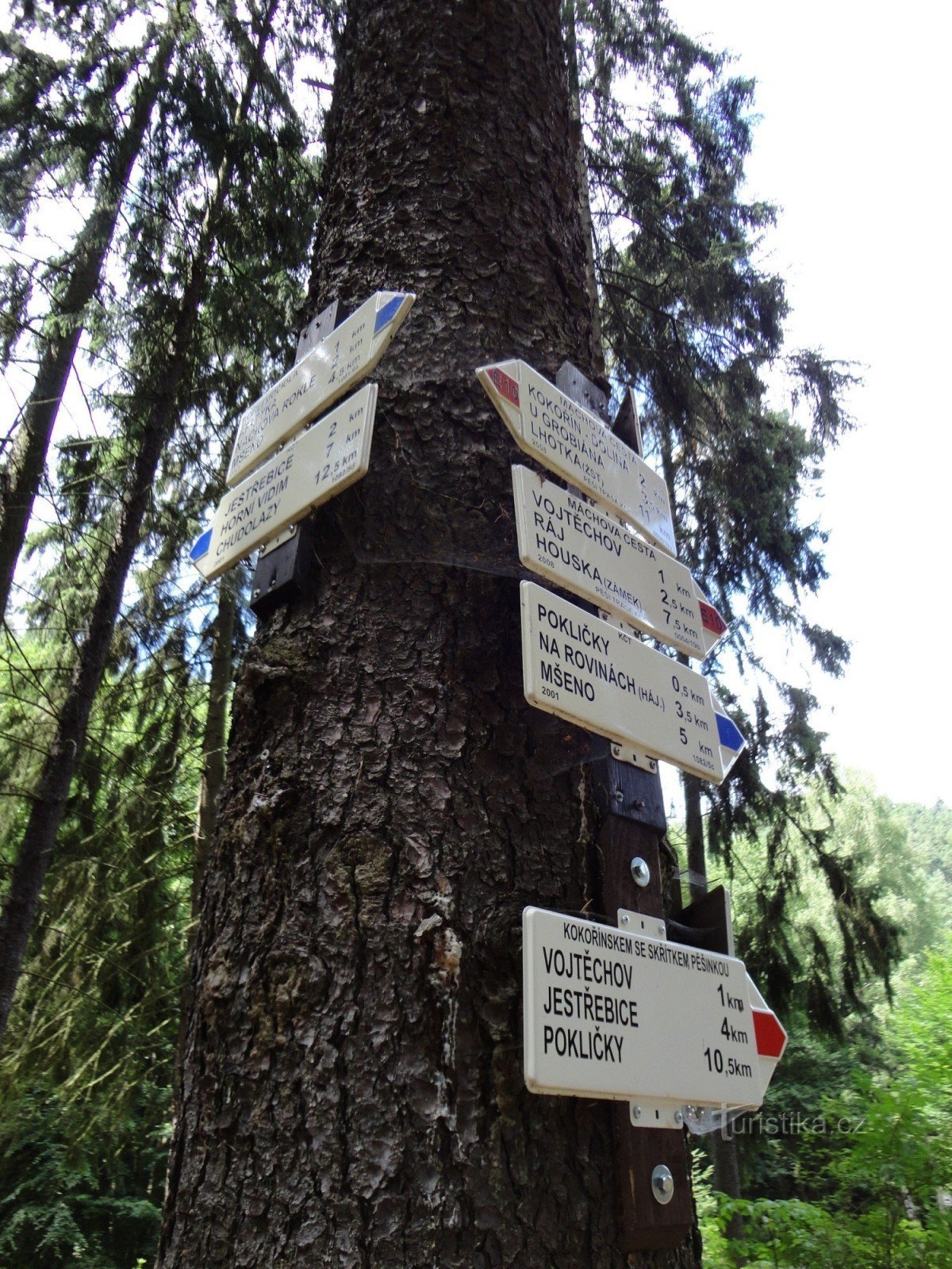 Turistično križišče Pokličky - spodnje križišče