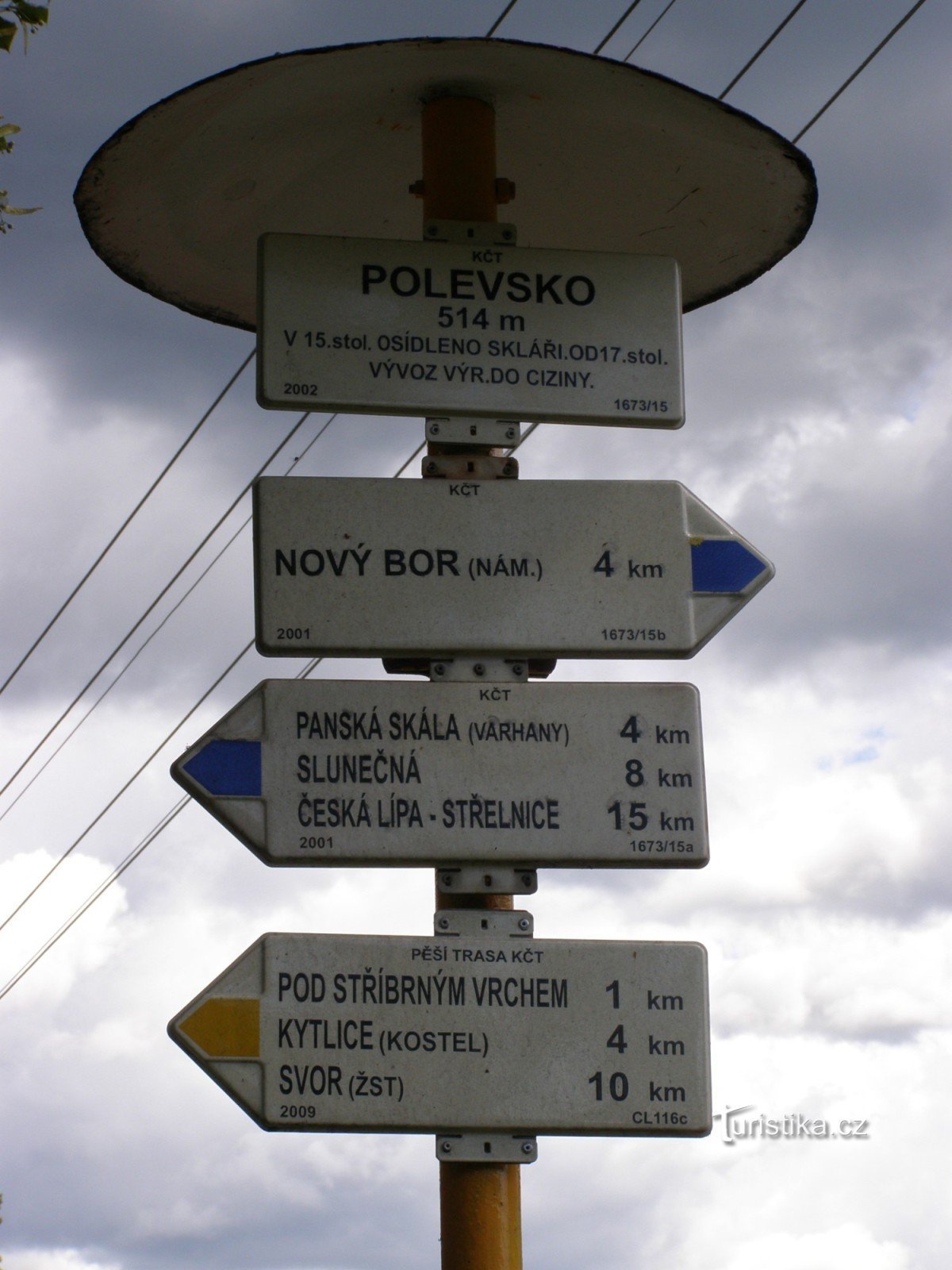 tourist crossroads Polevsko