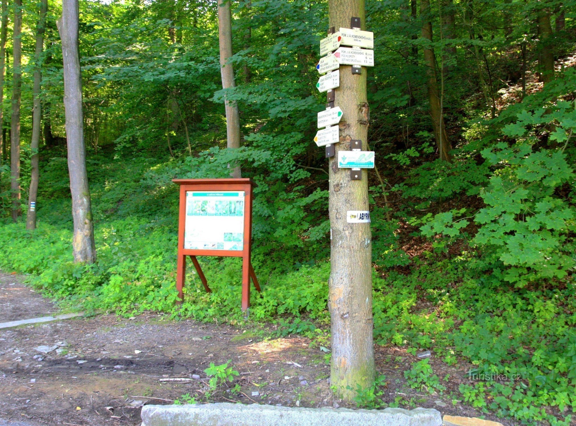 Touristenkreuzung Gedenkstätte J. Á. Komenius