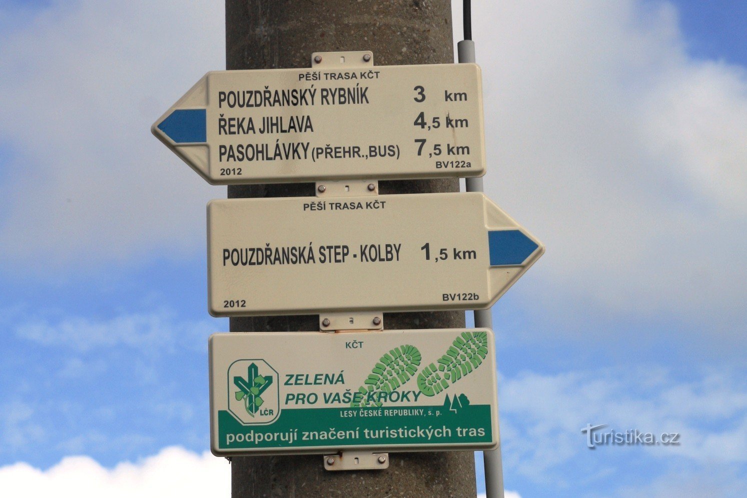 Pouzdřany crocevia turistico