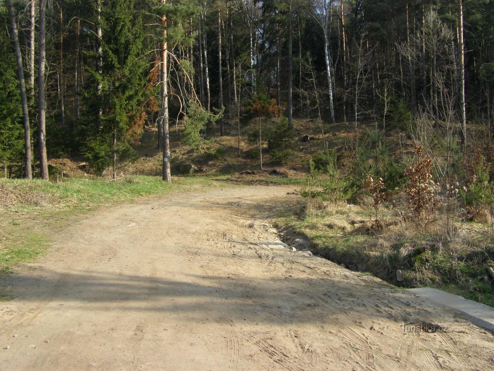 toeristisch kruispunt Prachov - van Prívýšina