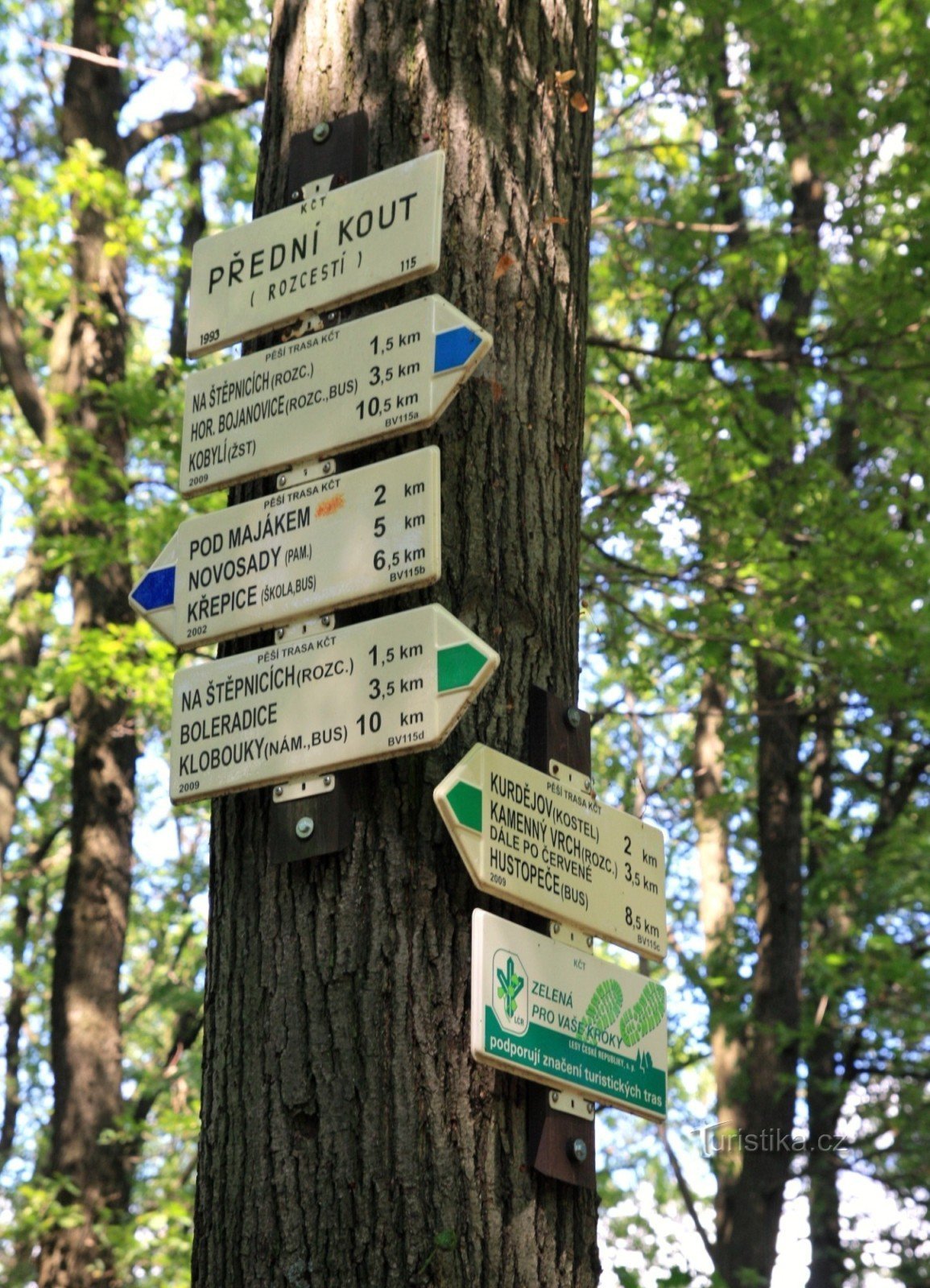 Turistkorsning Främre hörnsadel