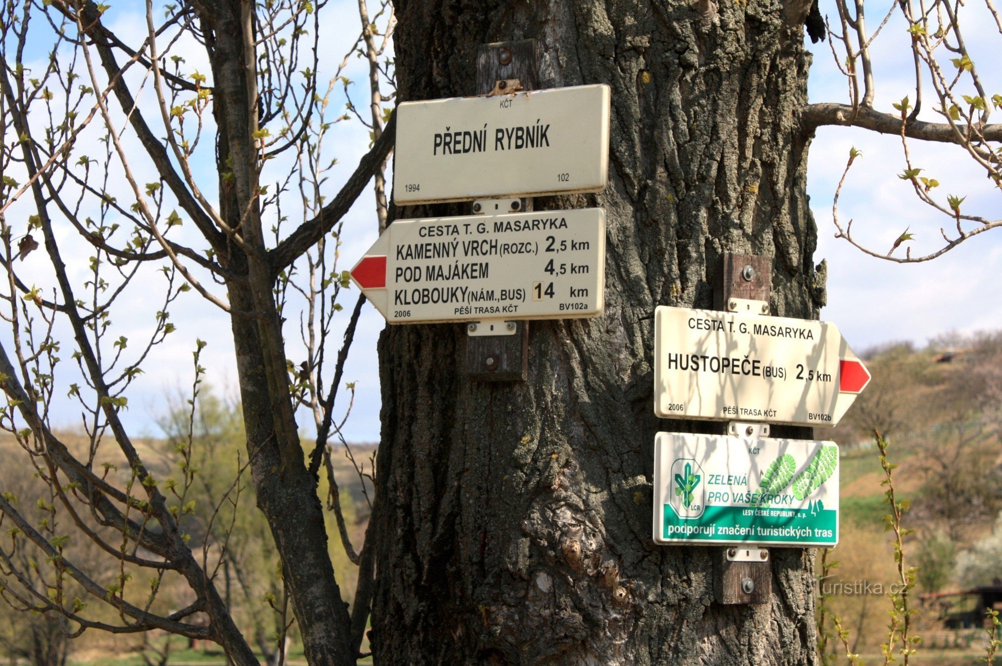 Turistkorsning Přední rybník