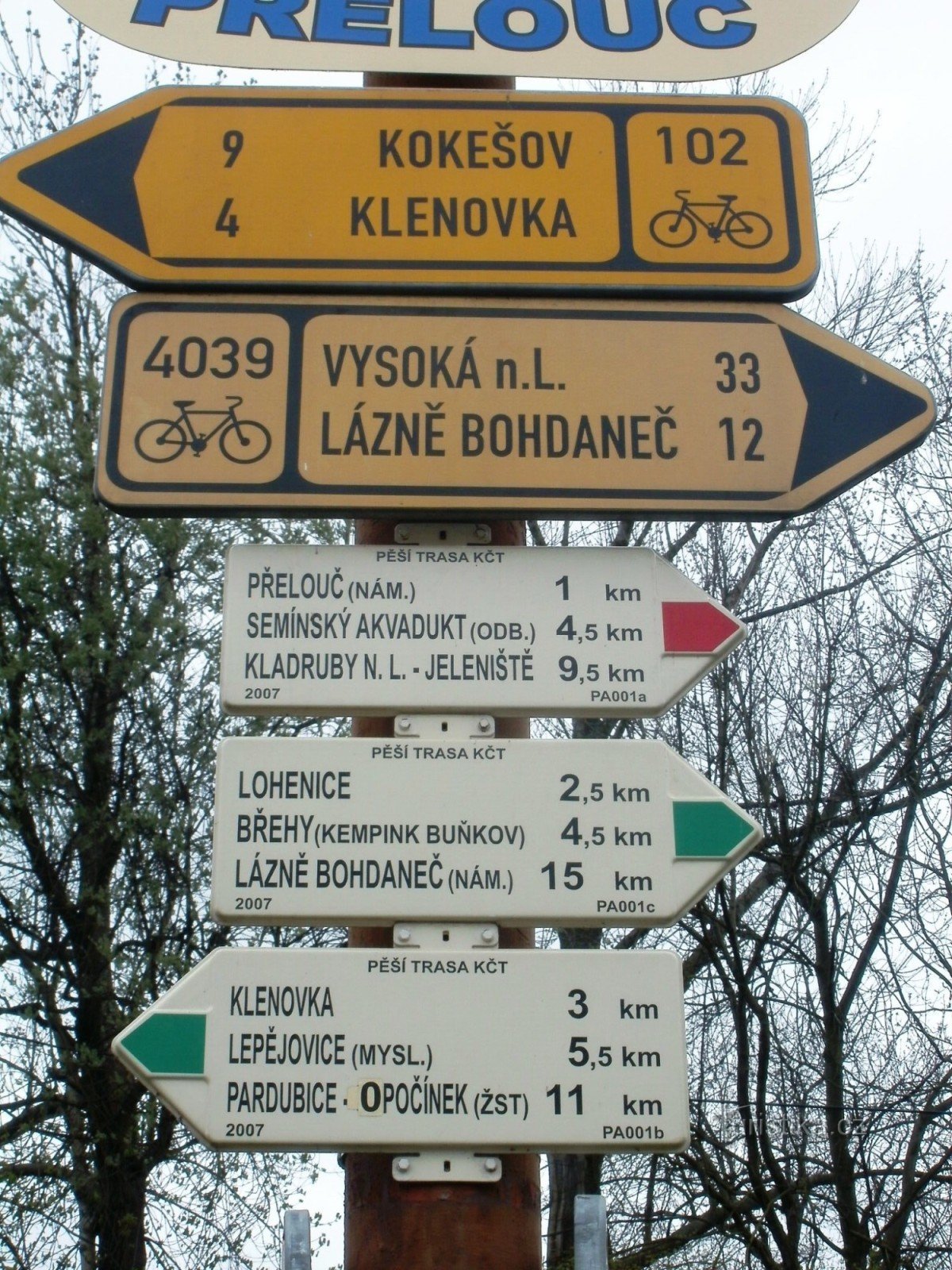 touristische Kreuzung Přelouč - Bahnhof, Bahnhof