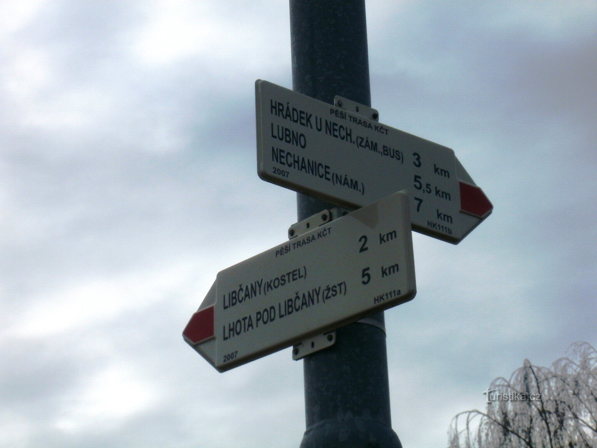 Toeristisch kruispunt van Radíkovice