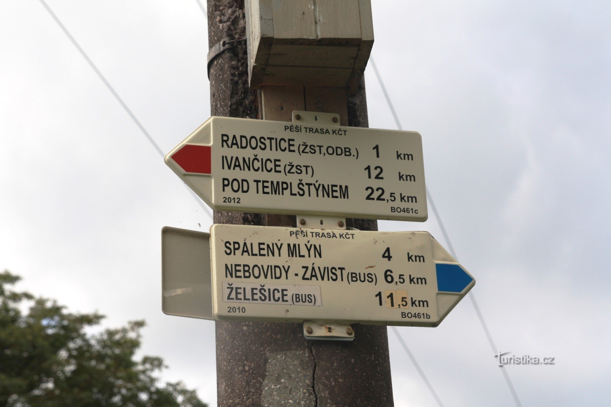 Radostice tourist crossroads