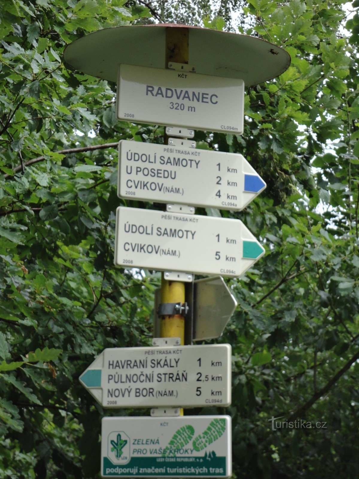 tourist crossroads Radvanec