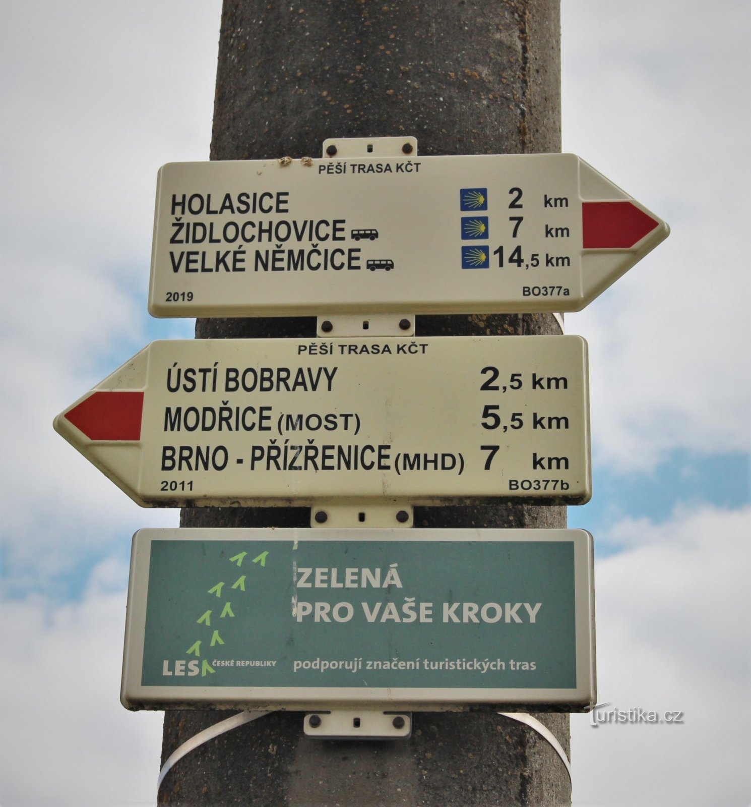 Tourist crossroads Rajhrad-Klašter 2019